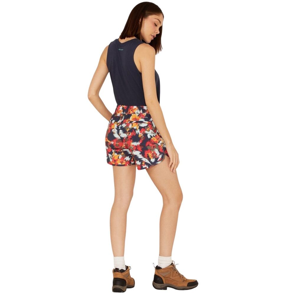 NWT! Columbia Women's Walnut River 5" Stretch Printed Shorts - Size Large - Picture 2 of 8